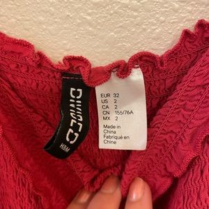 H&M coral dress. Size 2/XS